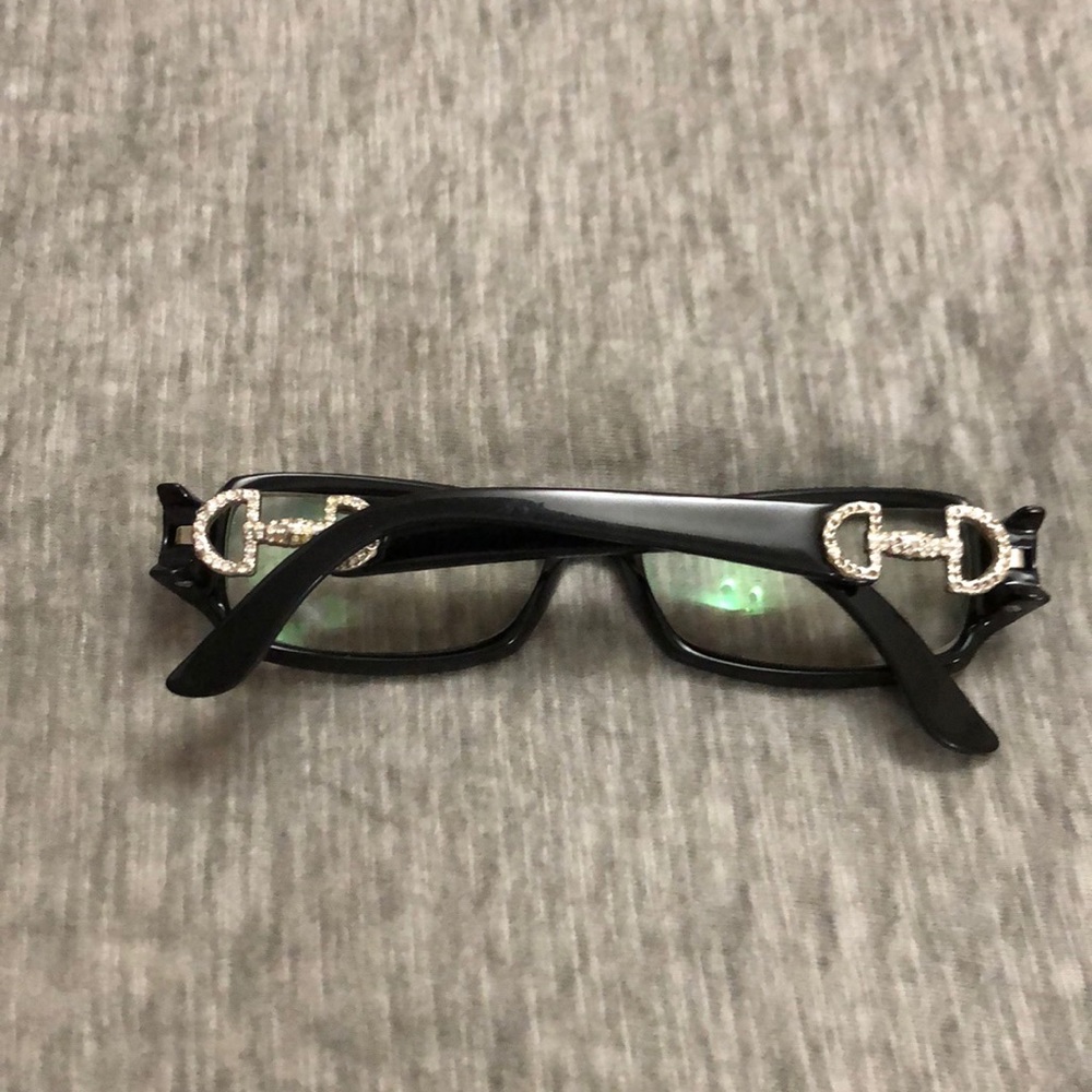 Vintage Gucci glasses with Swarovski crystals.